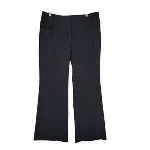 Express Editor Dress Pants Womens 10 Short Black NWT Wide Waist Flare Leg Career